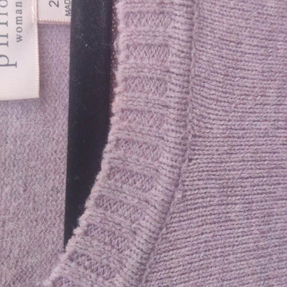Phliosophy Womens 2X Sweatwr EUC Lilac Gray - Picture 7 of 7